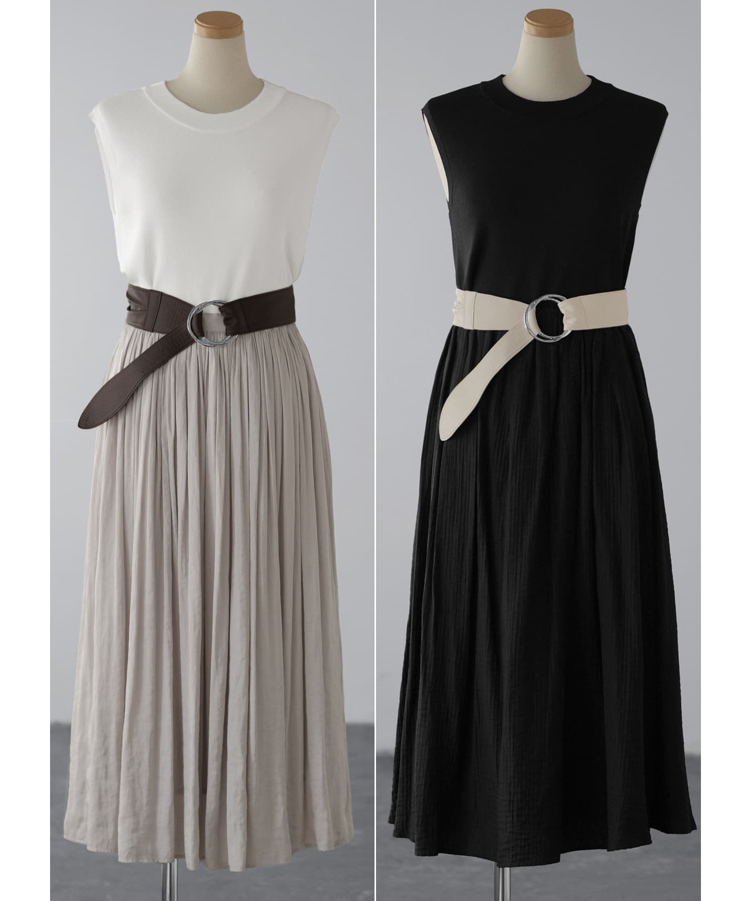 STYLE DELI「ダブルリングレザーサッシュベルト／SV金具」|ベルト|