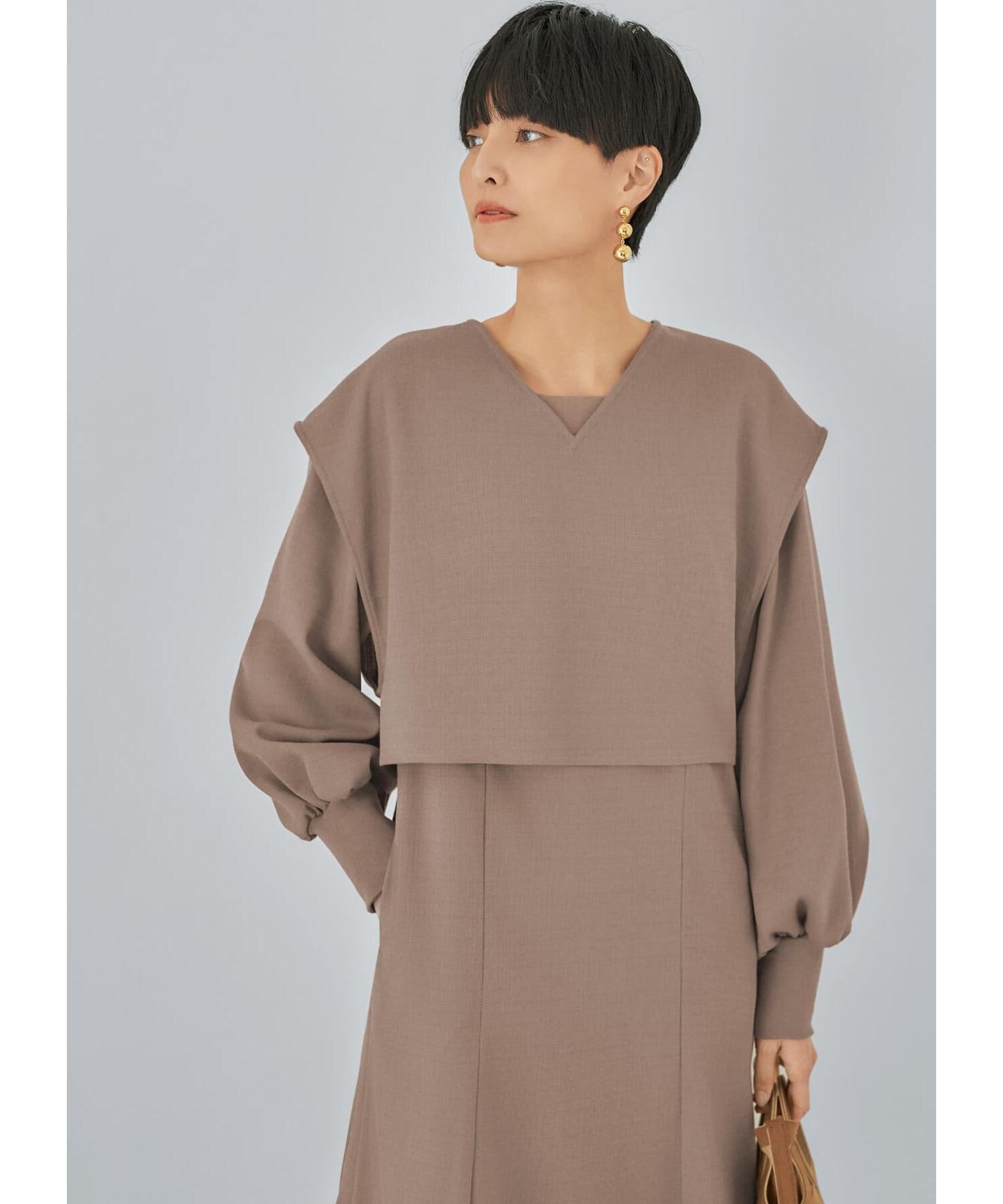 STYLE DELI「【LUXE】ベスト付きマーメイドラインワンピース」|ワンピース|