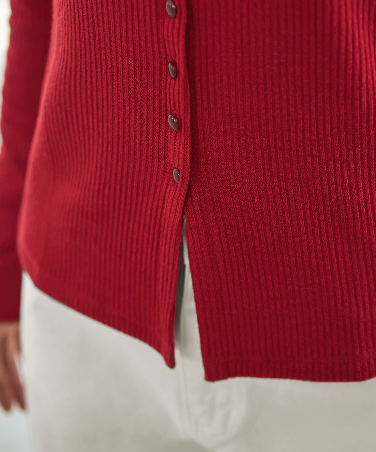 STYLE DELI「ボタンいっぱいリブカットソートップス」|Tシャツ・カットソー|