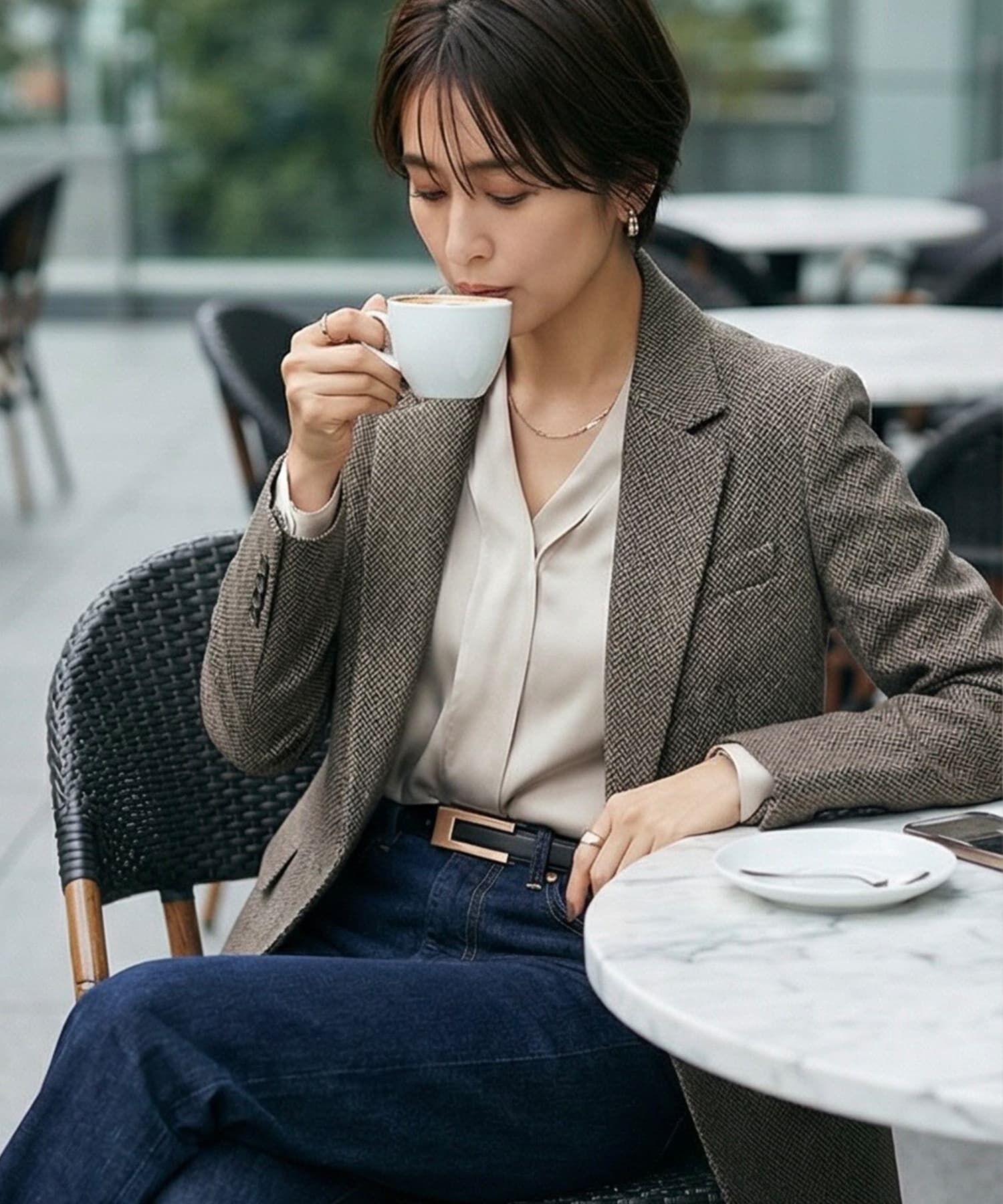 STYLE DELI「【DELI by】スクエアバックルリアルレザーベルト」|ベルト|