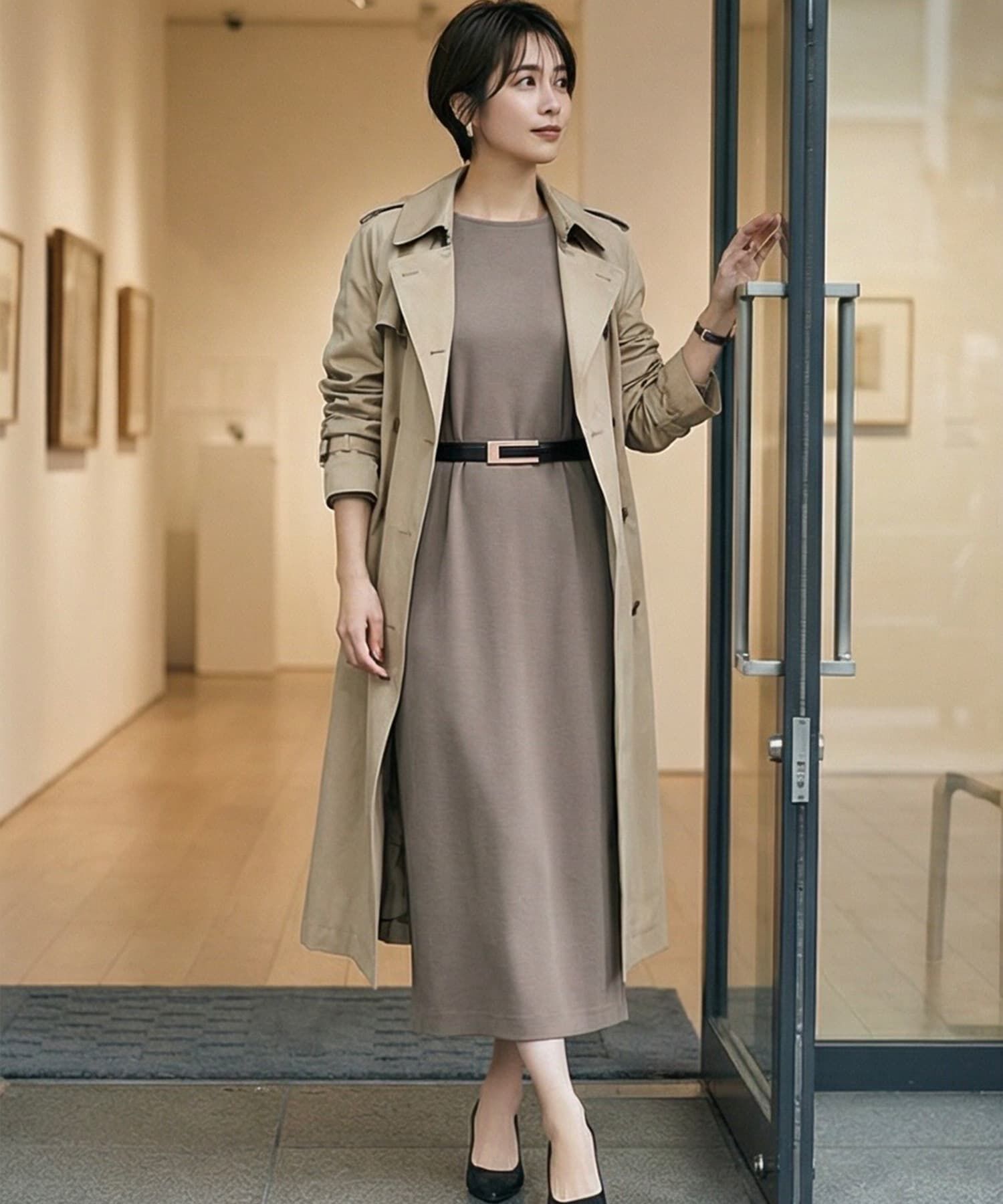 STYLE DELI「【DELI by】スクエアバックルリアルレザーベルト」|ベルト|