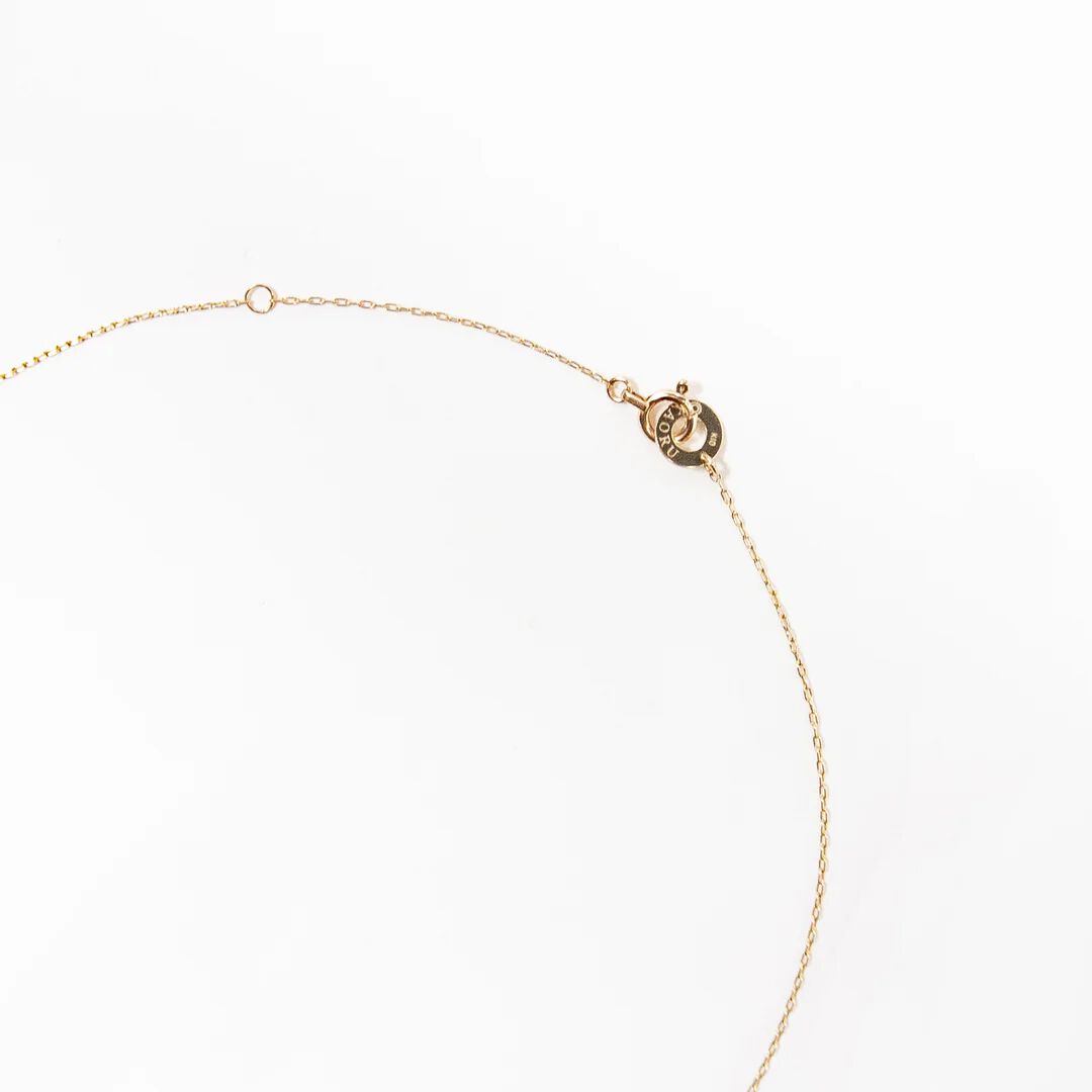 KAORU「グリッター ラウンドSネックレス マルチカラー／K10ピンクゴールド」|ネックレス|