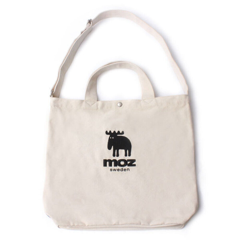 moz「moz ショルダーバッグ 通販 トートバッグ ブランド モズ おしゃれ 斜めがけ 布 キャンバス」|トートバッグ|ホワイト1