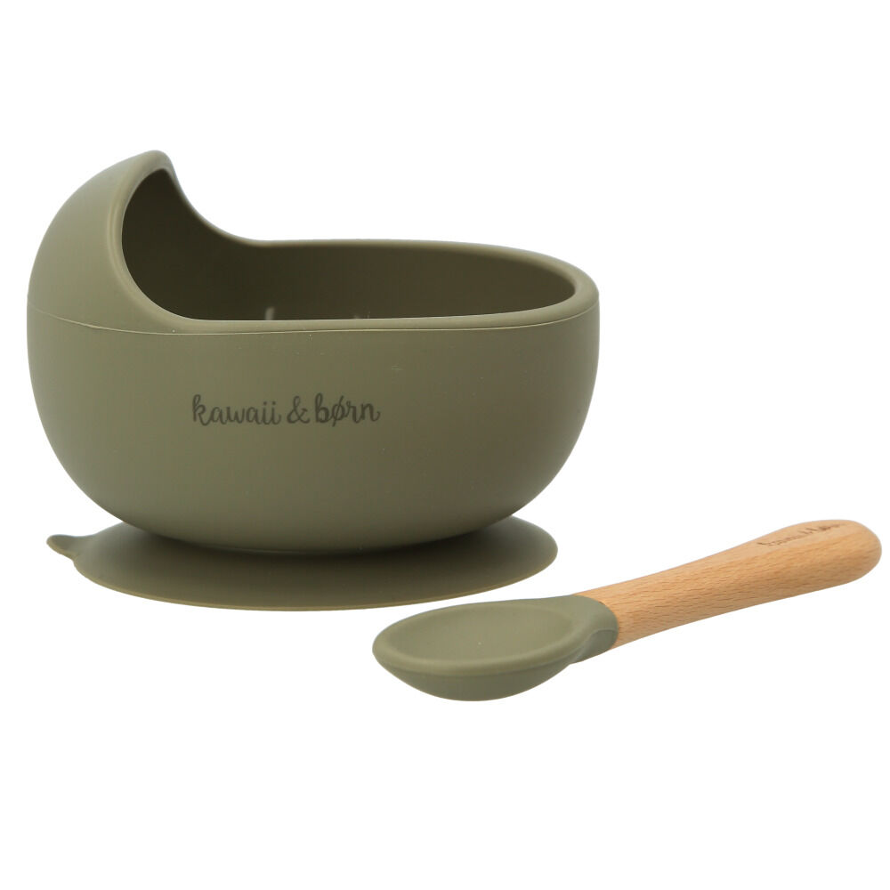 BACKYARD FAMILY「ひっくり返らない ベビー食器 通販 すくいやすい 吸盤 シリコン ボウル ブランド」|食器・キッチングッズ|グリーン1