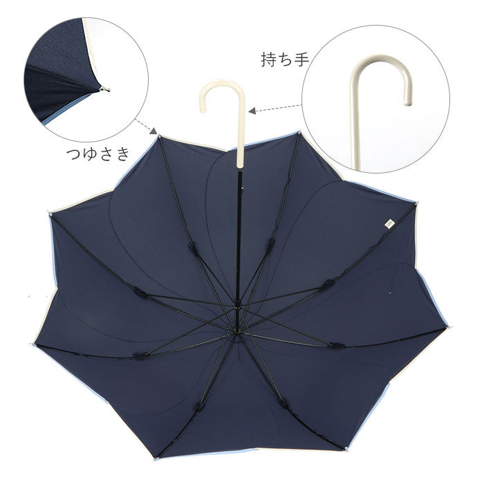 BACKYARD FAMILY「傘 レディース 長傘 通販 because 軽量 ブランド 日傘 晴雨兼用 uvカット 約」|傘|