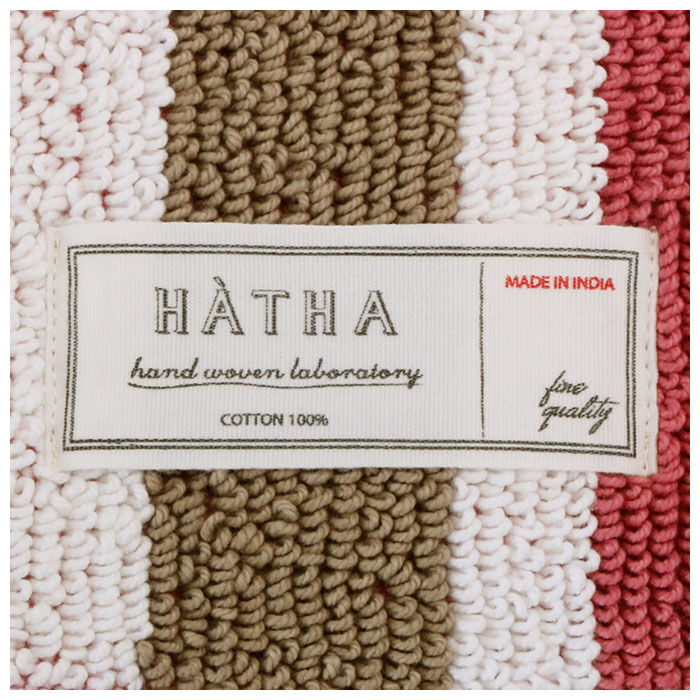 BACKYARD FAMILY「バスマット かわいい 通販 おしゃれ カラフル シンプル ストライプ バイカラー 手織り仕様 綿」|その他|