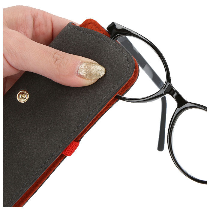 BACKYARD FAMILY「メガネケース スリム 通販 スエード調 レザー調 眼鏡ケース 薄い うすい メガネカバー めがね」|その他|