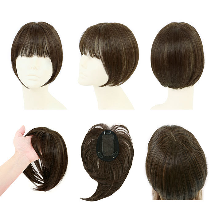 BACKYARD FAMILY「プリシラ ウィッグ つむじ 前髪 通販 ナチュラルぱっつんバングス つむじ付き 前髪ウィッグ」|ヘアスタイリング|