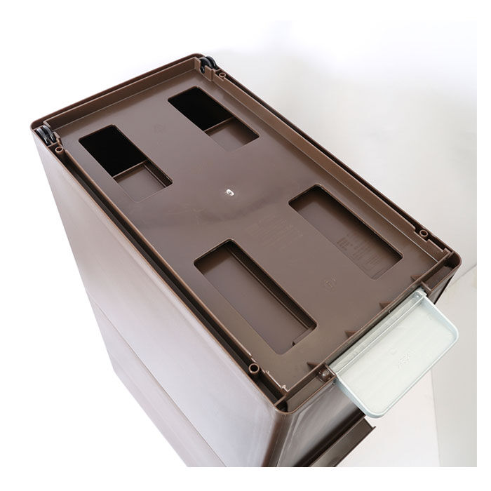 like-it「like-it ライクイット ゴミ箱 2段 通販 ごみ箱 木目調 ダストボックス 分別 ゴミ 縦型」|ダストボックス|