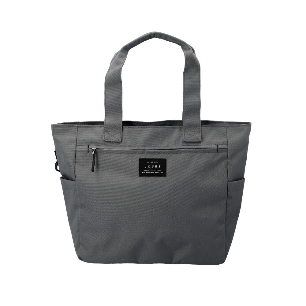 BACKYARD FAMILY「トートバッグ ファスナー付き 通販 マシュマロ 10ポケ トート ショルダーバッグ レディース」|ショルダー・メッセンジャー|グレー1