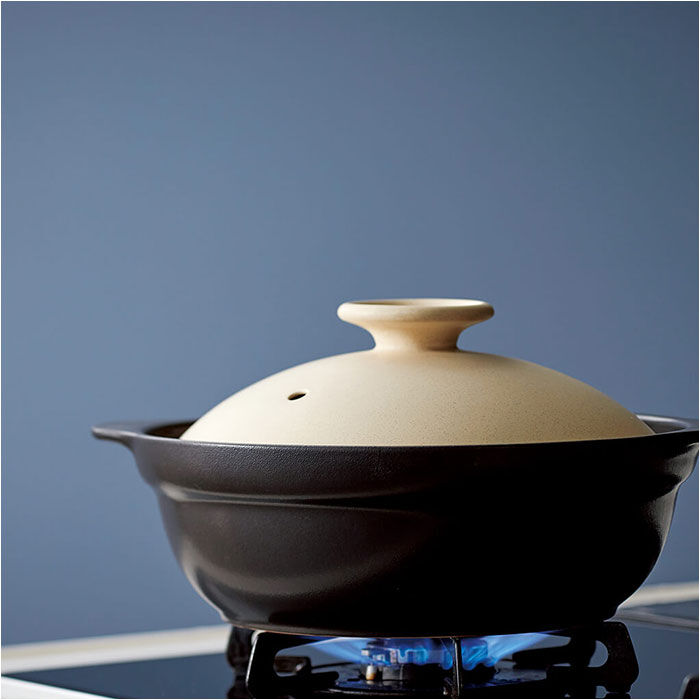 BACKYARD FAMILY「土鍋 8号 通販 鍋 お鍋 2～3人用 Karl カール ih対応 なべ ご飯 ごはん 超軽量」|食器・キッチングッズ|