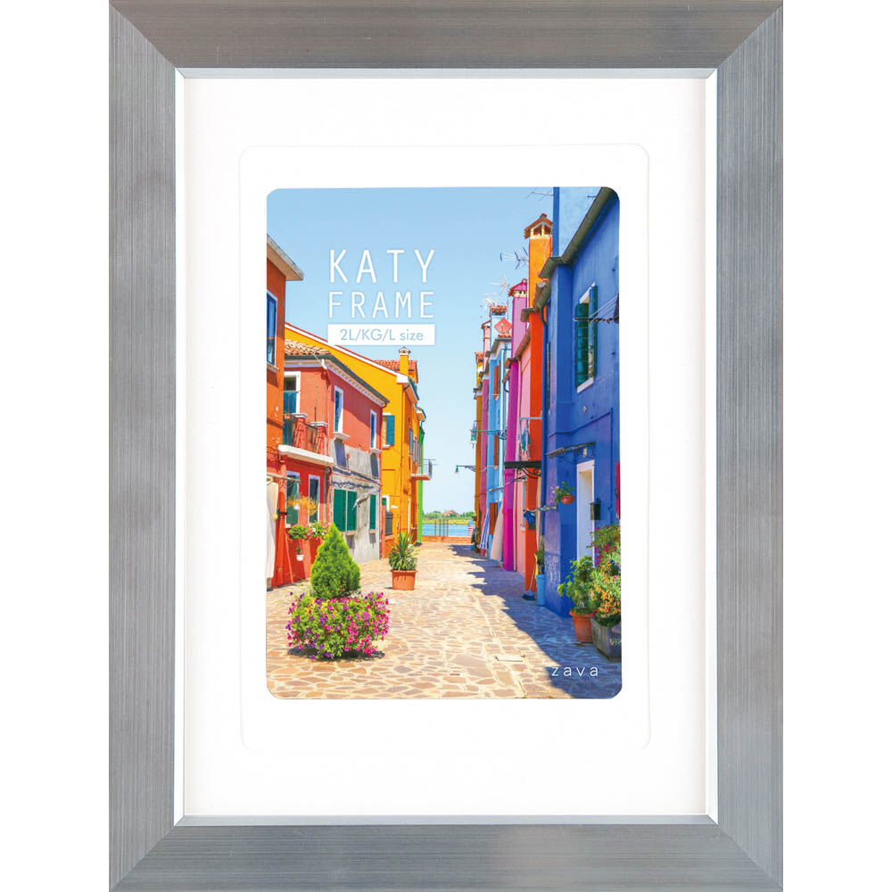 BACKYARD FAMILY「フォトフレーム おしゃれ 通販 2L判 フォトスタンド 写真立て 卓上 置き型 タテ ヨコ 縦型」|その他|シルバー1