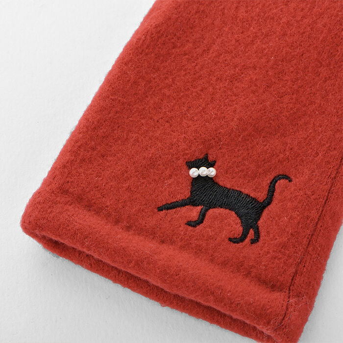 BACKYARD FAMILY「クロダ 手袋 レディース 通販 グローブ 手ぶくろ 暖かい かわいい ねこ スマートフォン対応」|手袋|