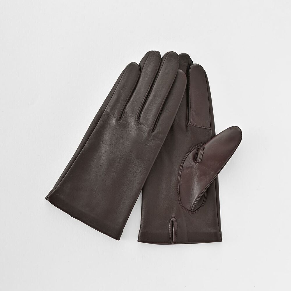 BACKYARD FAMILY「クロダ 手袋 レディース 通販 グローブ 手ぶくろ スマートフォン対応 スマホ 対応 レザー 革」|手袋|ブラウン1