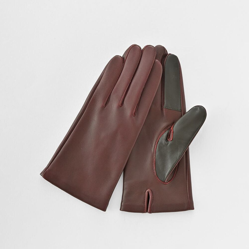 BACKYARD FAMILY「クロダ 手袋 レディース 通販 グローブ 手ぶくろ スマートフォン対応 スマホ 対応 レザー 革」|手袋|レッド2