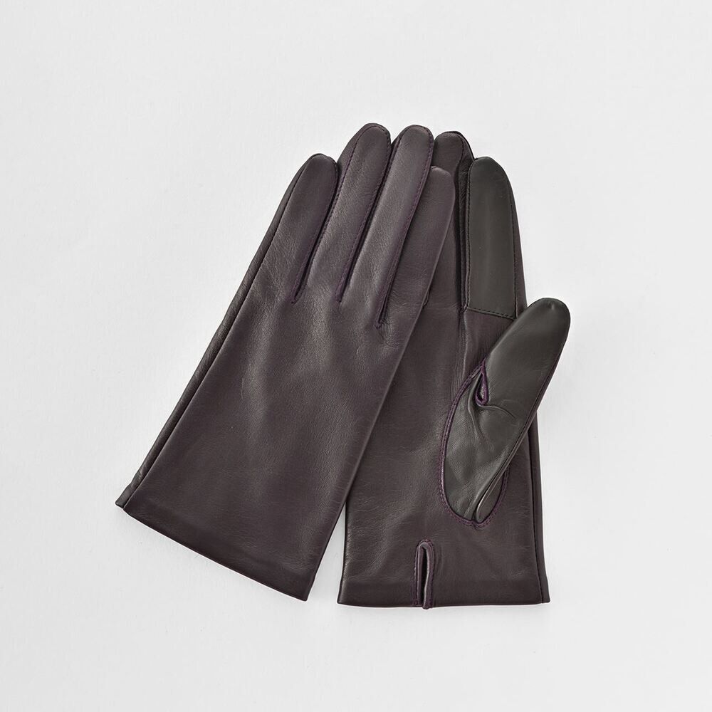 BACKYARD FAMILY「クロダ 手袋 レディース 通販 グローブ 手ぶくろ スマートフォン対応 スマホ 対応 レザー 革」|手袋|パープル1