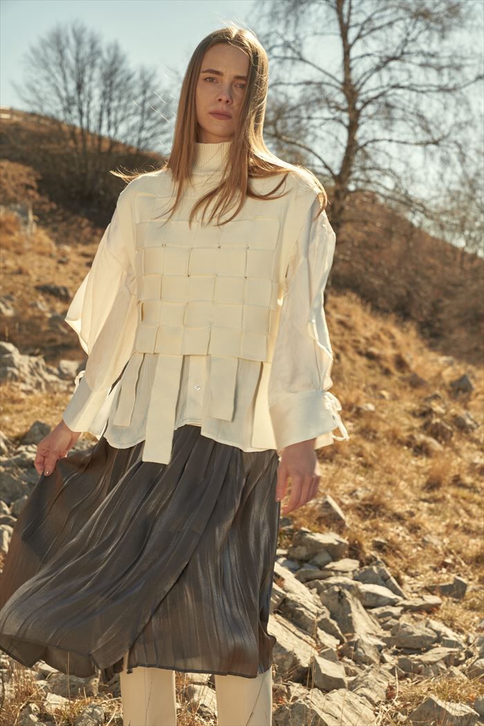 BACKYARD FAMILY「MIND マインド バスケット編み ベスト 通販 ニット レイヤード ニットベスト 重ね着」|その他|