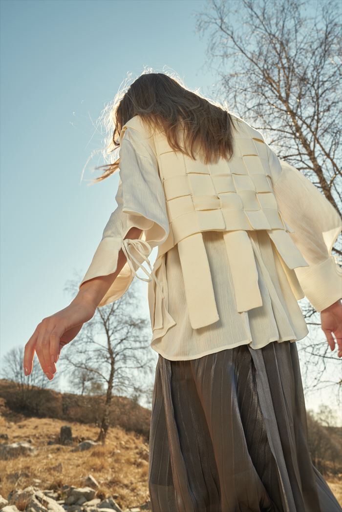 BACKYARD FAMILY「MIND マインド バスケット編み ベスト 通販 ニット レイヤード ニットベスト 重ね着」|その他|