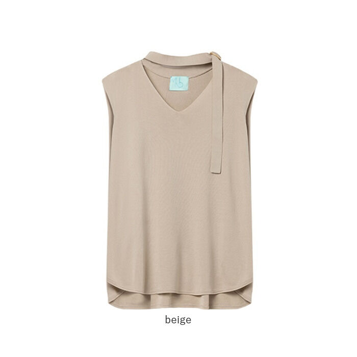 BACKYARD FAMILY「MIND マインド ニットベスト 通販 ニット ベスト ノースリーブニット ネック ベルト」|その他|