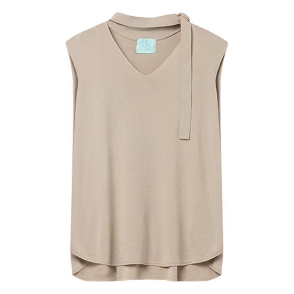 BACKYARD FAMILY「MIND マインド ニットベスト 通販 ニット ベスト ノースリーブニット ネック ベルト」|その他|ベージュ1