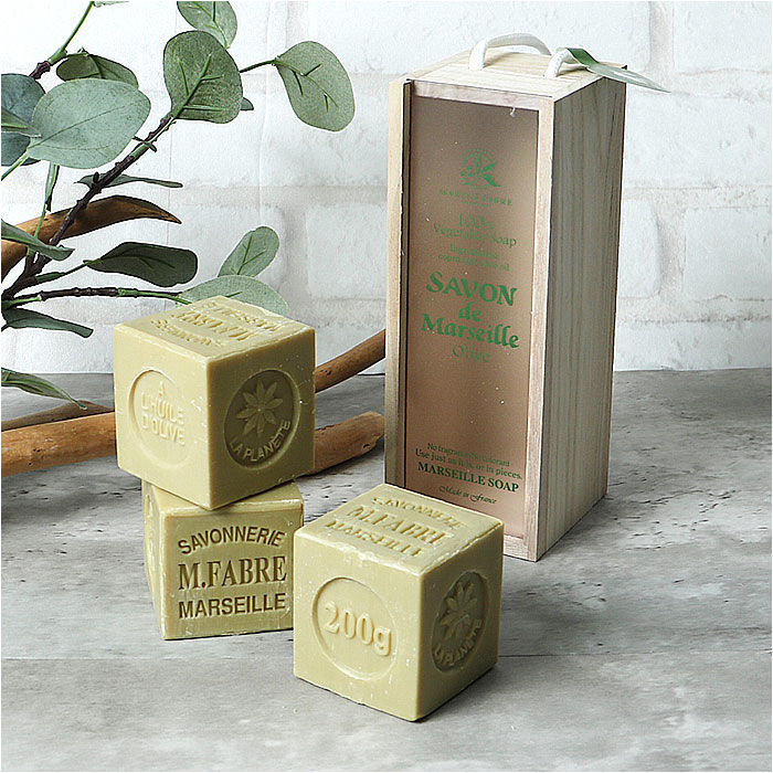 BACKYARD FAMILY「マルセイユ石鹸 木箱ギフト 通販 石けん せっけん marius fabre サボン ド」|フェイスマスク・パック|