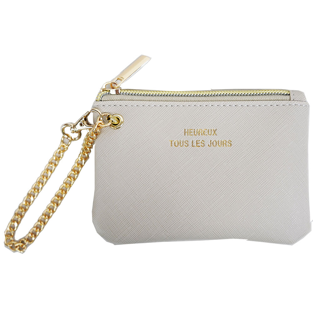 BACKYARD FAMILY「パスケース レディース リール付き 通販 定期入れ リール付きパスケース パスポーチ 小銭入れ」|定期入れ|ベージュ1