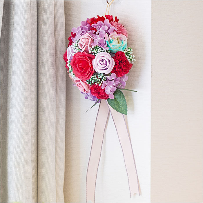 BACKYARD FAMILY「HillTop ヒルトップ ドーム アレンジメントフラワー 通販 ソープフラワー フラワーソープ」|その他|