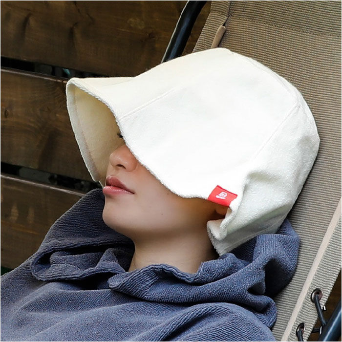 BACKYARD FAMILY「サウナハット タオル 通販 レディース メンズ タオル生地 サウナ ハット バケットハット 深め」|その他|