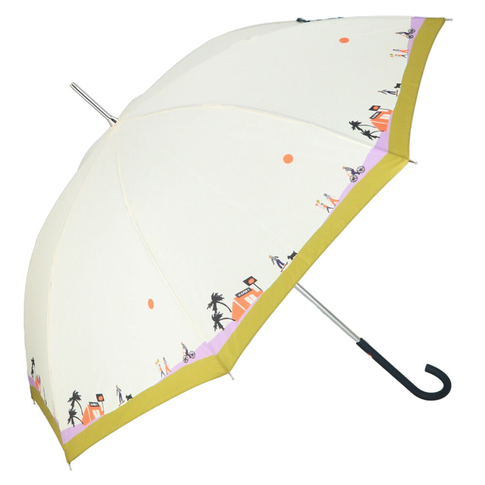 BACKYARD FAMILY「傘 日傘 晴雨兼用 レディース 長傘 通販 軽量 晴雨兼用傘 UV レディース傘 雨傘 かさ カサ」|傘|ベージュ2