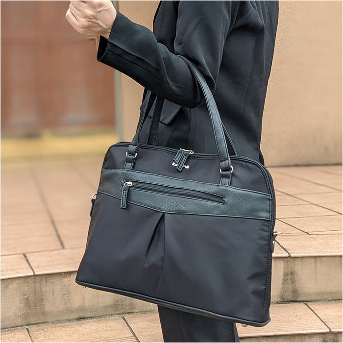 BACKYARD FAMILY「ビジネスバッグ 軽量 レディース ナイロン 通販 2way マチ広 自立 大容量 大きめ PC」|トートバッグ|