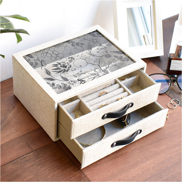 BACKYARD FAMILY「茶谷産業 ジュエリーボックス キャラクター 二段 通販 アクセサリーケース ジュエリーケース」|その他|