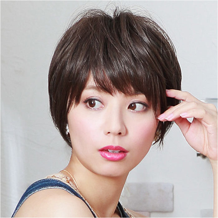 BACKYARD FAMILY「プリシラ ウィッグ フルウィッグ 通販 ショート 自然 ストレート 黒髪 大人 コスプレ かつら」|ヘアスタイリング|