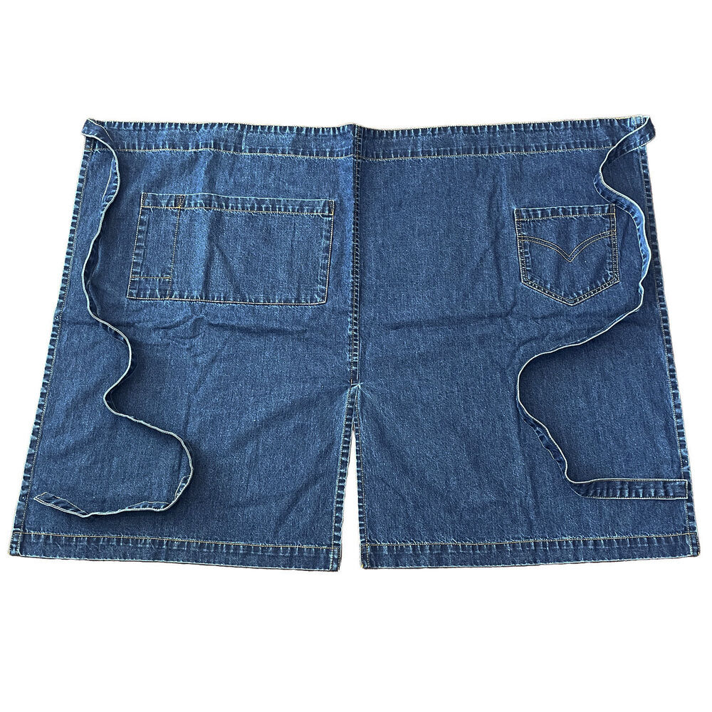 AND PACKABLE「and packable アンパカ ギャルソンエプロン 通販 エプソン カフェエプロン 前掛け」|その他|ブルー1