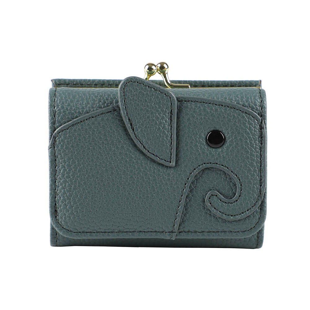 BACKYARD FAMILY「lizdays リズデイズ 三つ折り ミニ 財布 ゾウ型 lz-65401 通販 三つ折り財布」|財布|グリーン1