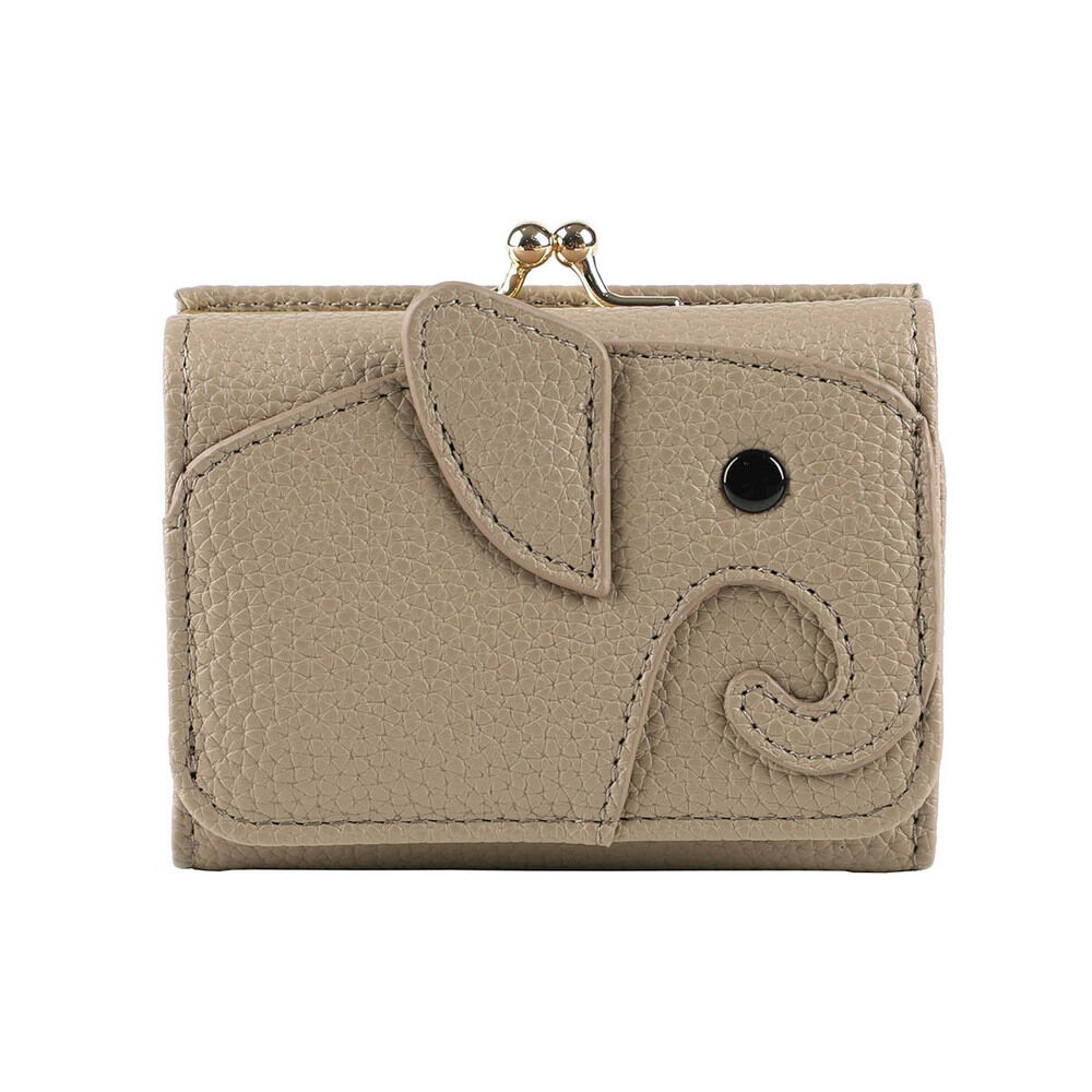 BACKYARD FAMILY「lizdays リズデイズ 三つ折り ミニ 財布 ゾウ型 lz-65401 通販 三つ折り財布」|財布|グレー1