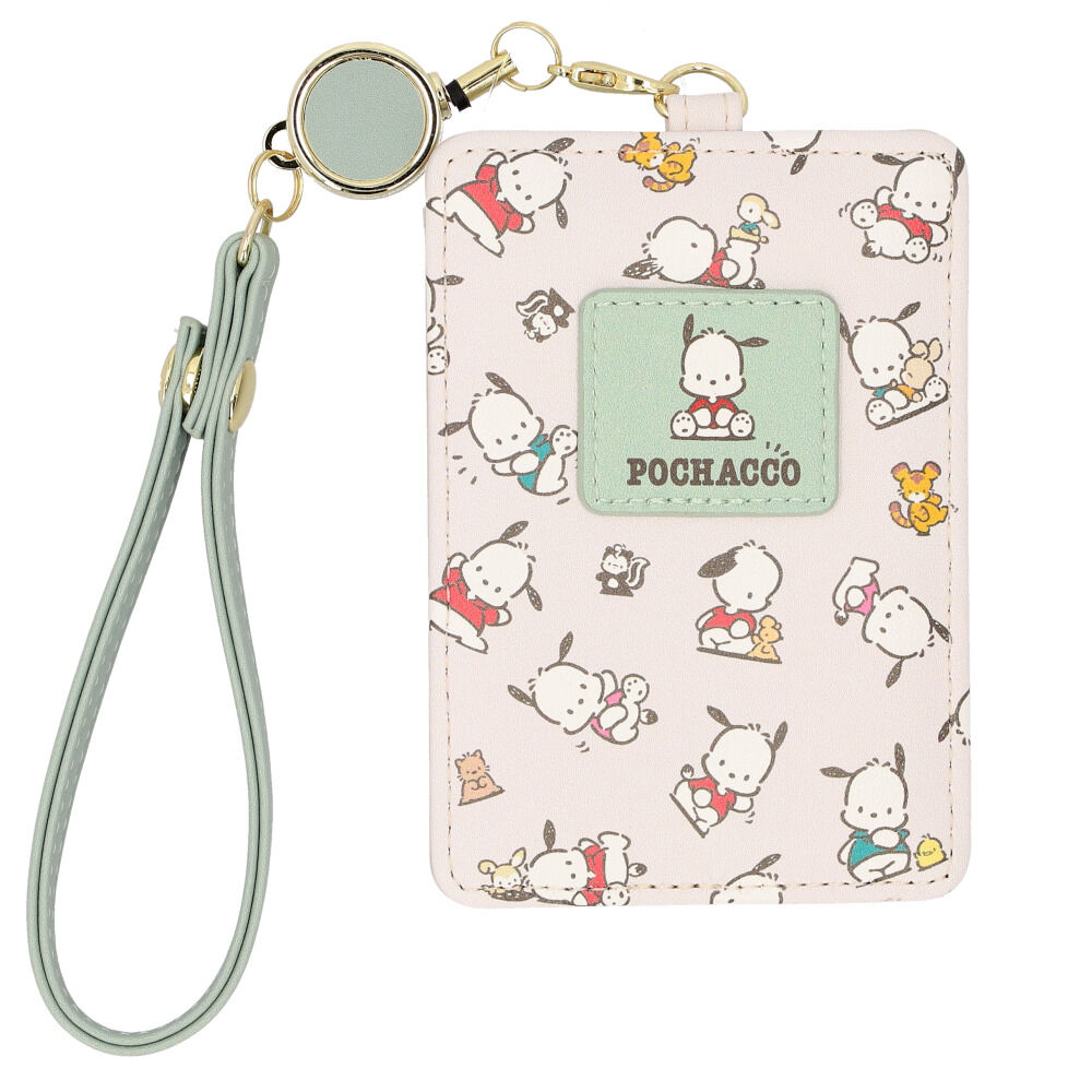 BACKYARD FAMILY「パスケース リール キャラクター 通販 リール付きパスケース 定期入れ 収納 かわいい 可愛い」|定期入れ|グレー1