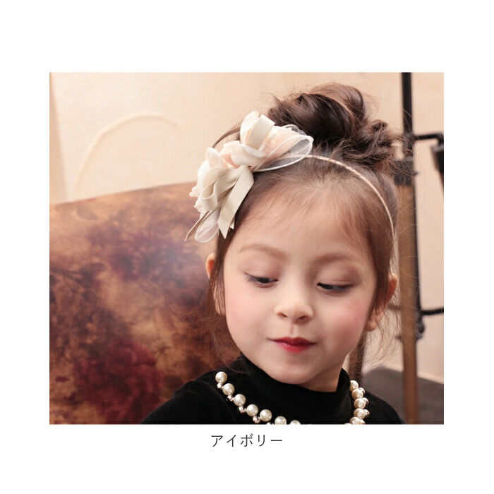 BACKYARD FAMILY「Rora カチューシャ 通販 花 リボン 10002949 髪飾り ヘッドドレス 子供 女の子」|その他|