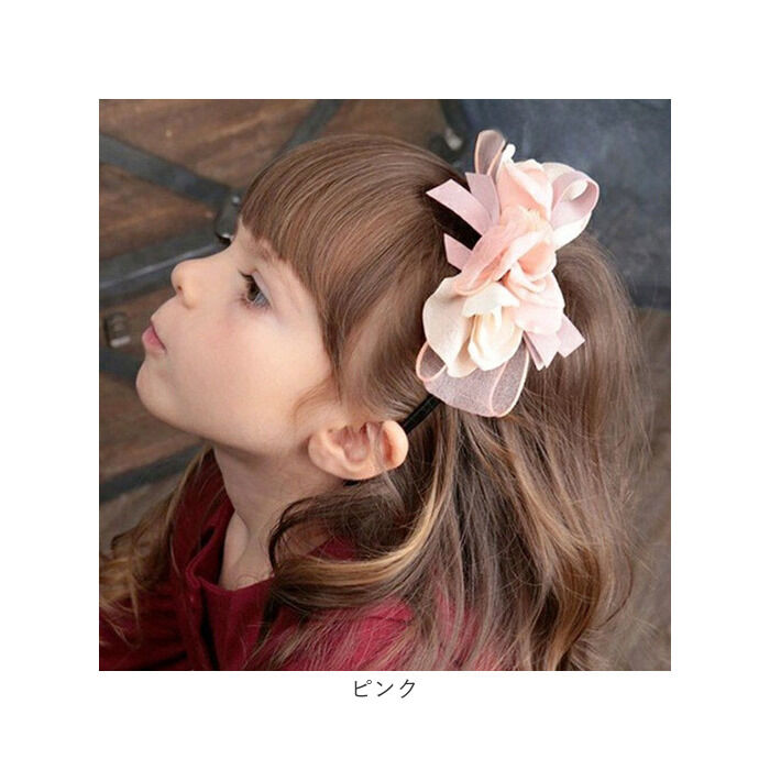 BACKYARD FAMILY「Rora カチューシャ 通販 花 リボン 10002949 髪飾り ヘッドドレス 子供 女の子」|その他|
