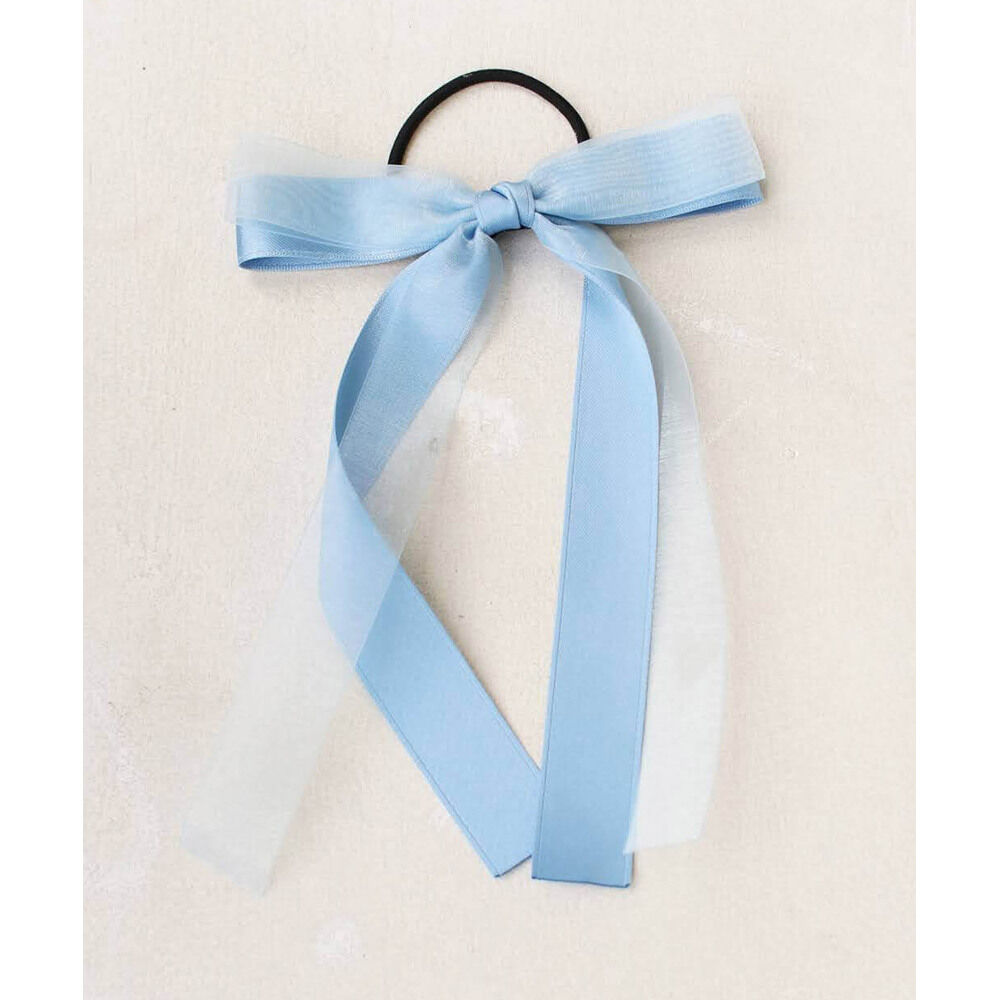 BACKYARD FAMILY「キッズ ヘアゴム リボン 通販 ひらひら 68402302 カノンリボンヘアゴム 大きめ 女の子」|その他|ブルー1