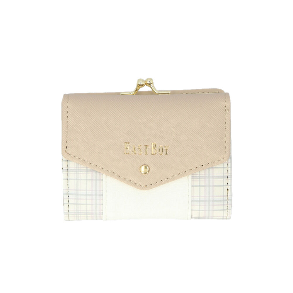BACKYARD FAMILY「イーストボーイ 財布 EASTBOY 通販 三つ折り財布 ミニ財布 コンパクト財布 3つ折り財布」|財布|ベージュ1