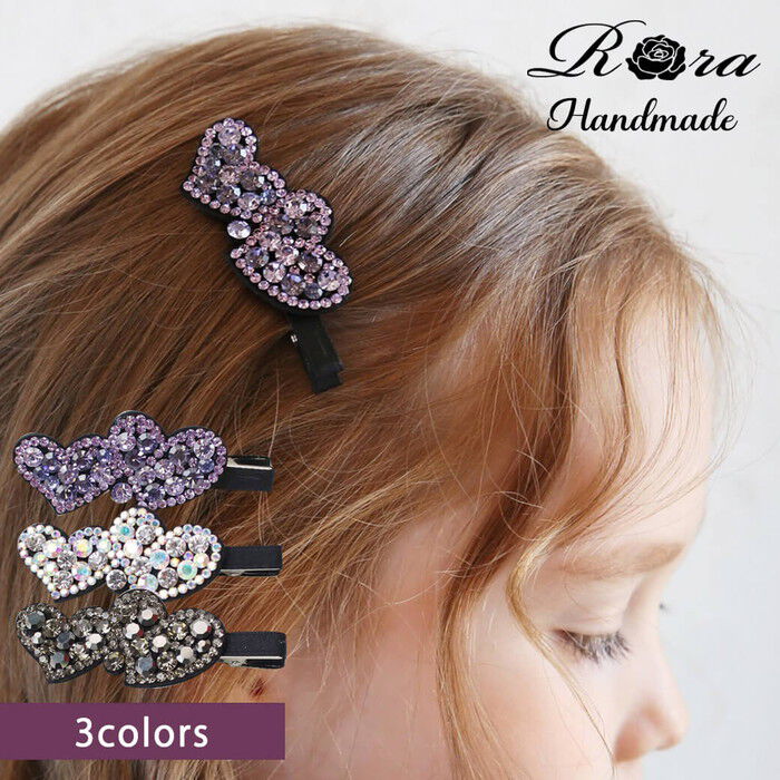 BACKYARD FAMILY「ヘアクリップ ハート 小さめ 通販 ヘア クリップ ヘアピン 髪飾り 髪留め キッズ 女の子 子供」|その他|