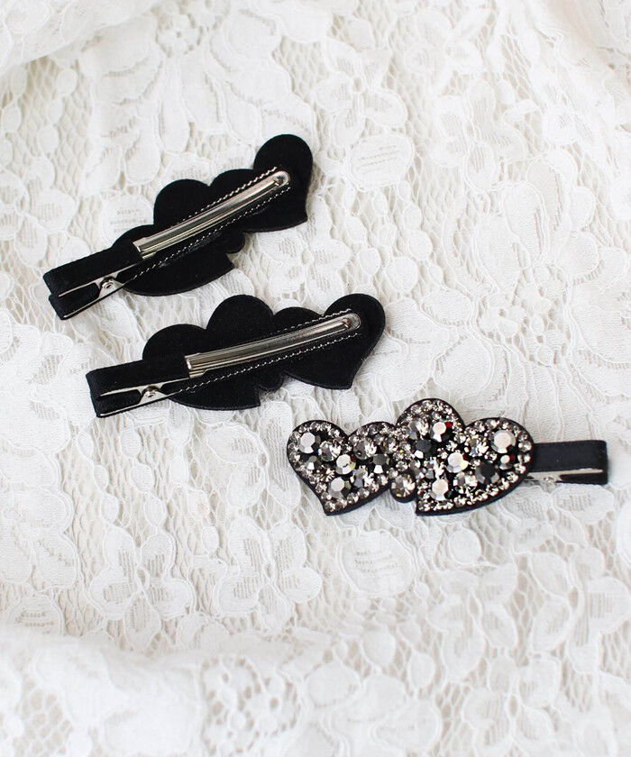 BACKYARD FAMILY「ヘアクリップ ハート 小さめ 通販 ヘア クリップ ヘアピン 髪飾り 髪留め キッズ 女の子 子供」|その他|