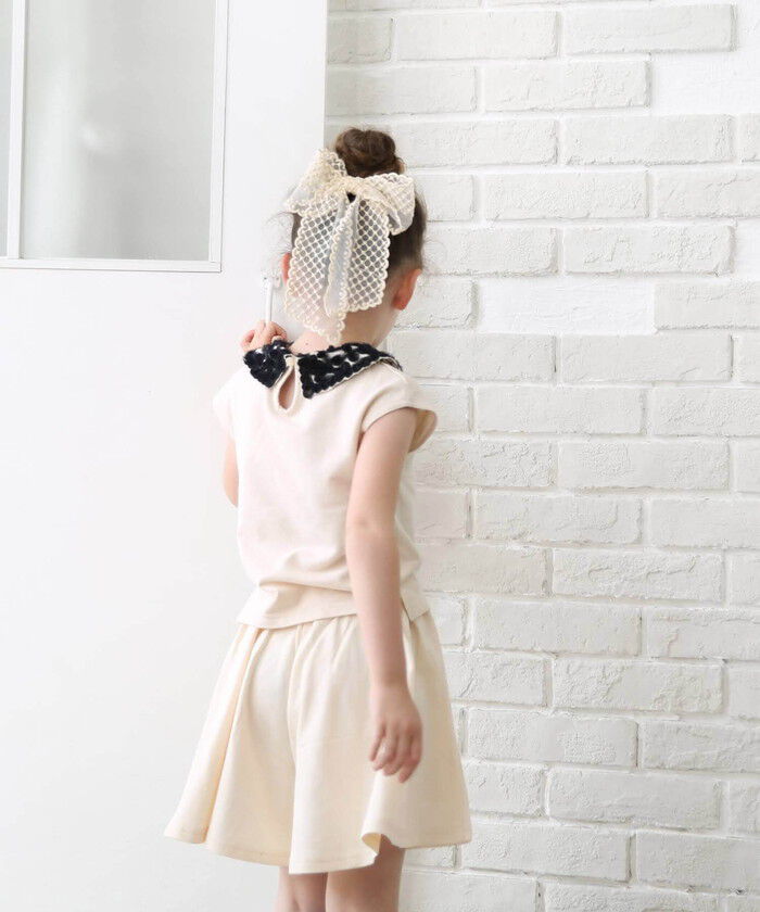 BACKYARD FAMILY「Rora バレッタ キッズ 通販 ミルフルル 髪飾り ヘアクリップ 髪留め リボン 大きめ レース」|その他|