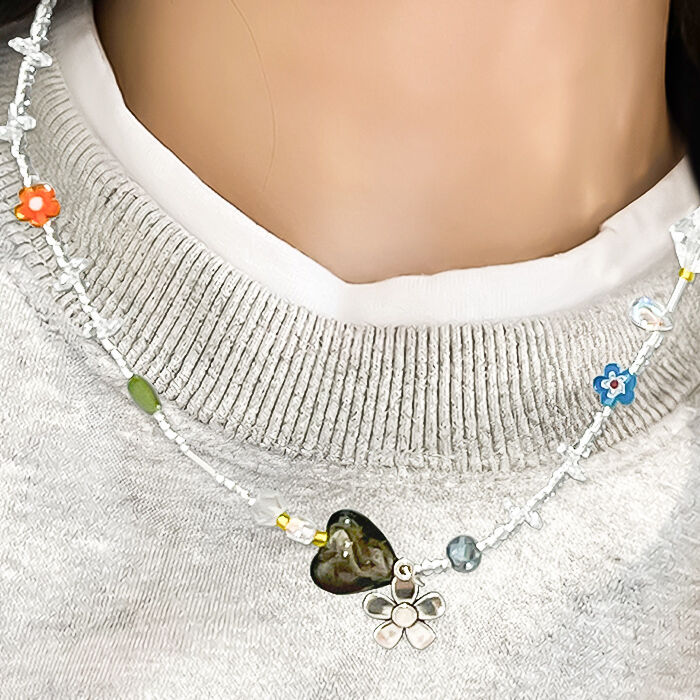 BACKYARD FAMILY「ネックレス ビーズ レディース 通販 ダイヤモンドハーツ nec-1650 Diamond」|その他|