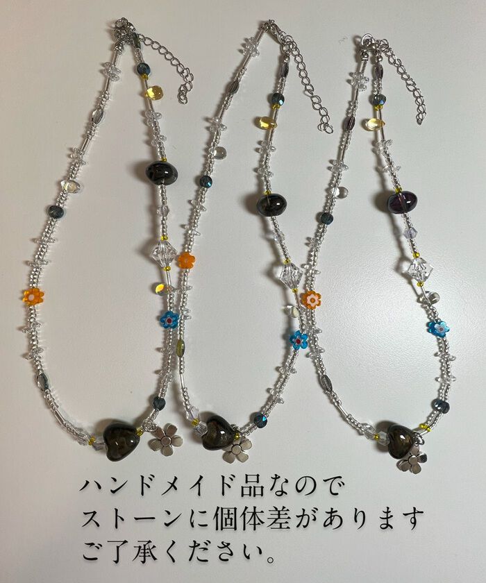 BACKYARD FAMILY「ネックレス ビーズ レディース 通販 ダイヤモンドハーツ nec-1650 Diamond」|その他|