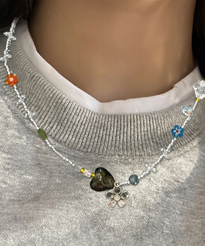 BACKYARD FAMILY「ネックレス ビーズ レディース 通販 ダイヤモンドハーツ nec-1650 Diamond」|その他|