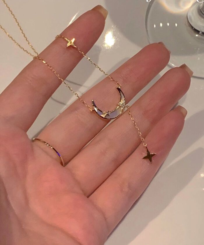 BACKYARD FAMILY「ネックレス レディース シンプル 通販 ペンダント ジュエリー レディースアクセサリー 月 星」|その他|