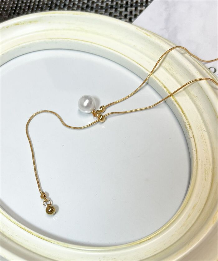 BACKYARD FAMILY「ネックレス レディース シンプル 通販 ペンダント パールネックレス ループネックレス Y字」|その他|