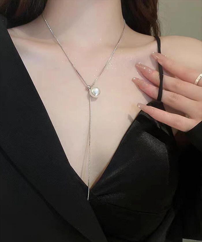 BACKYARD FAMILY「ネックレス レディース シンプル 通販 ペンダント パールネックレス ループネックレス Y字」|その他|