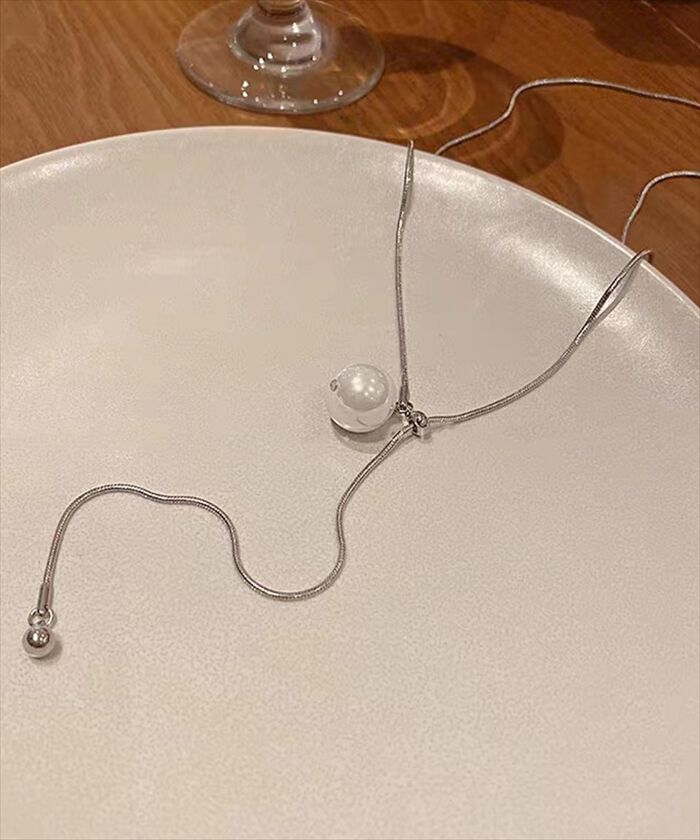 BACKYARD FAMILY「ネックレス レディース シンプル 通販 ペンダント パールネックレス ループネックレス Y字」|その他|